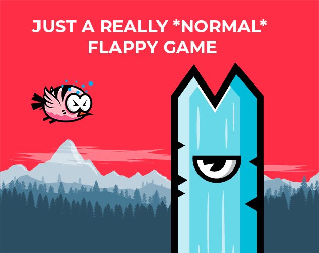 Just a really normal flappy game cover art